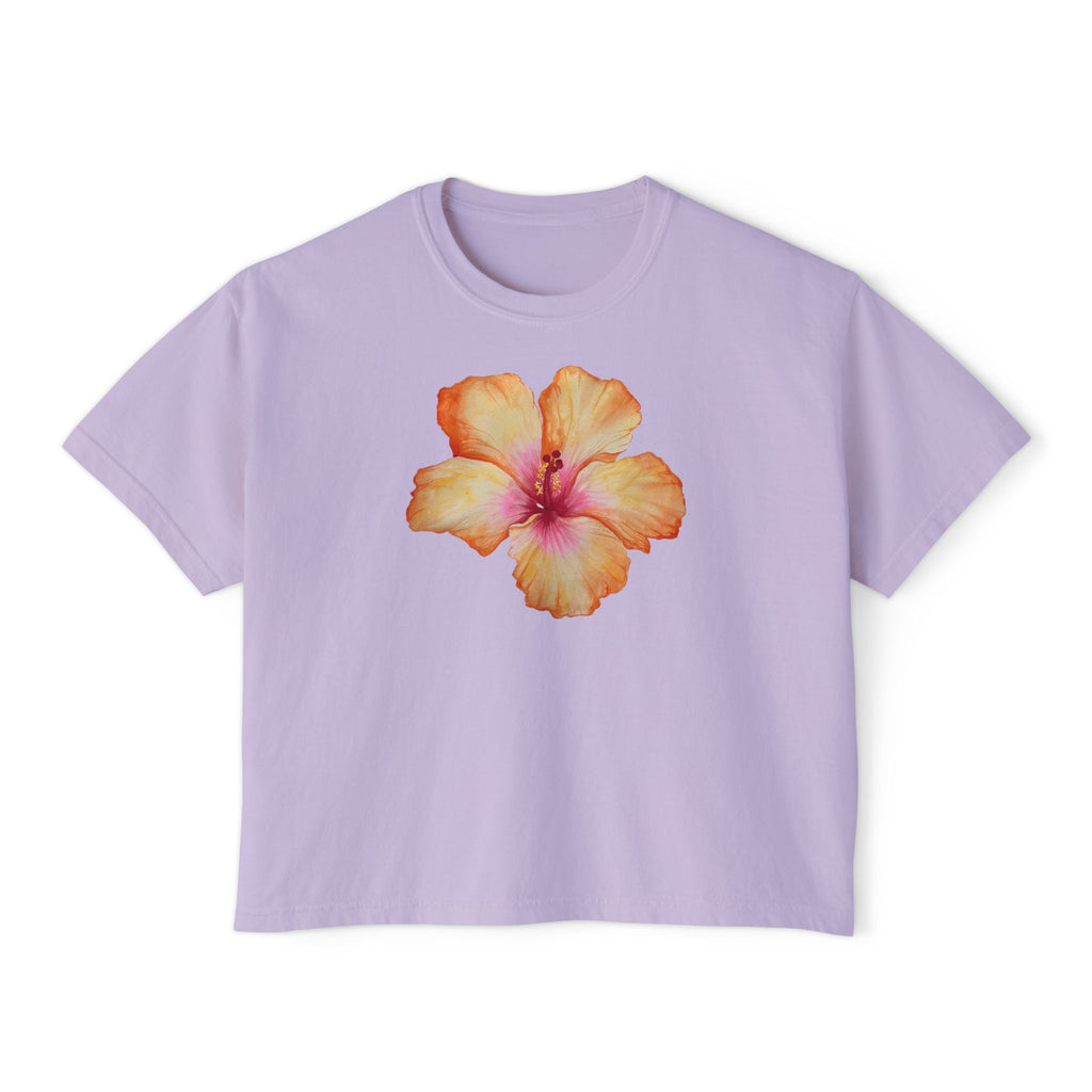 Hibiscus Cropped Tee