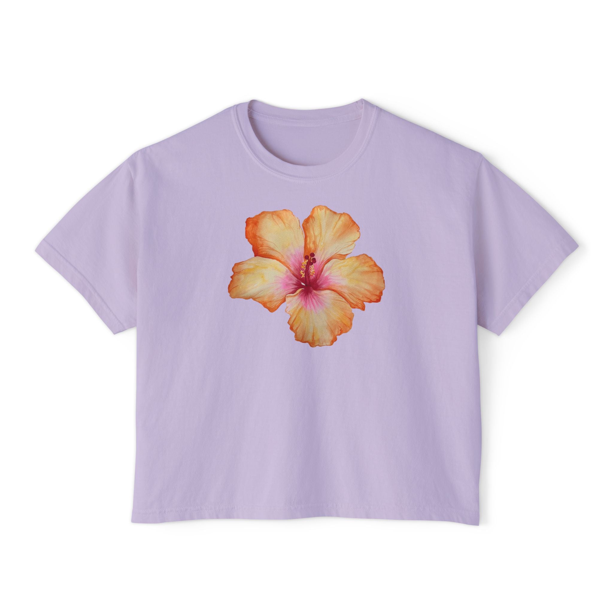Hibiscus Cropped Tee