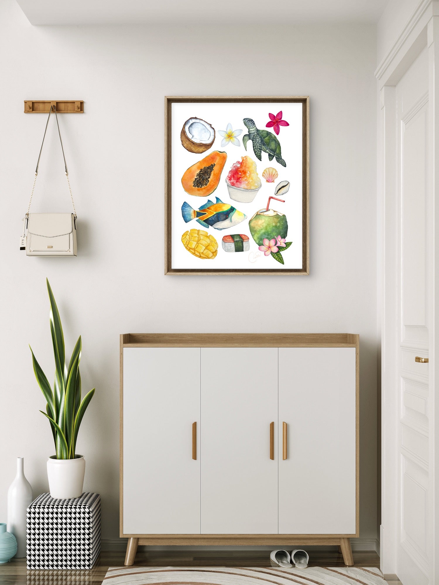 Spread the Aloha Watercolor Print