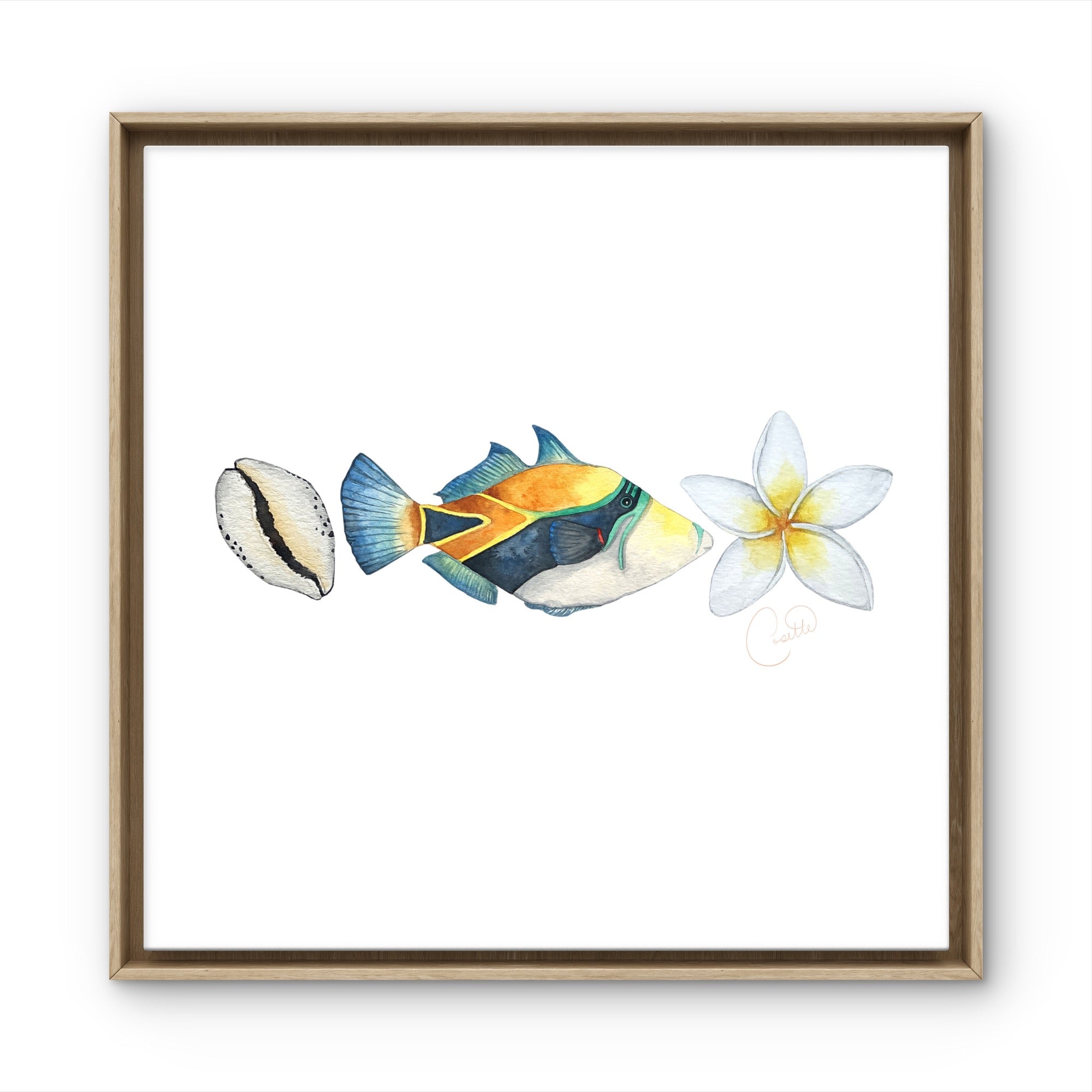 'Ekolu Watercolor Print