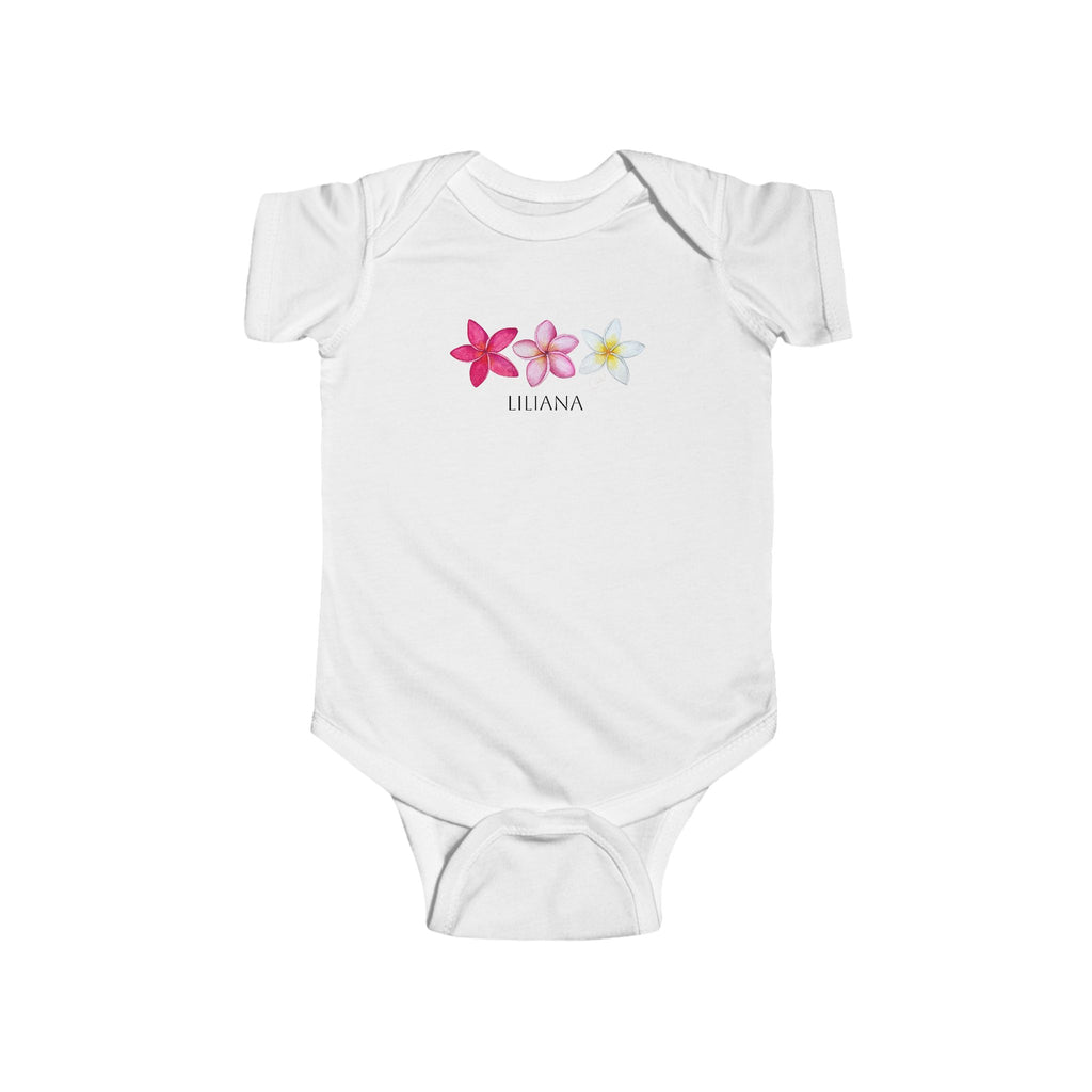 Plumeria Custom Baby Onesie