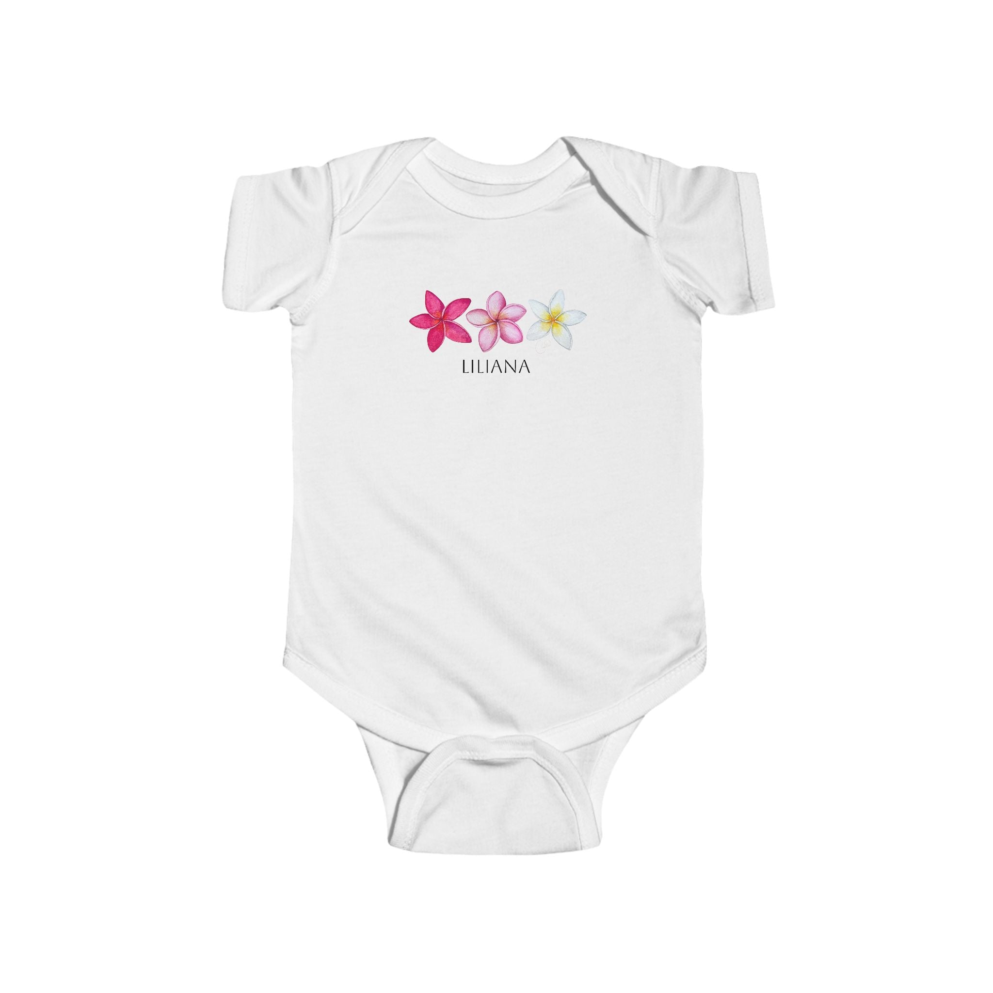 Plumeria Custom Baby Onesie