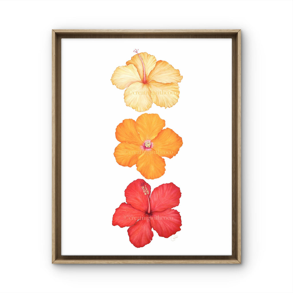 Sunset Soiree Hibiscus Trio