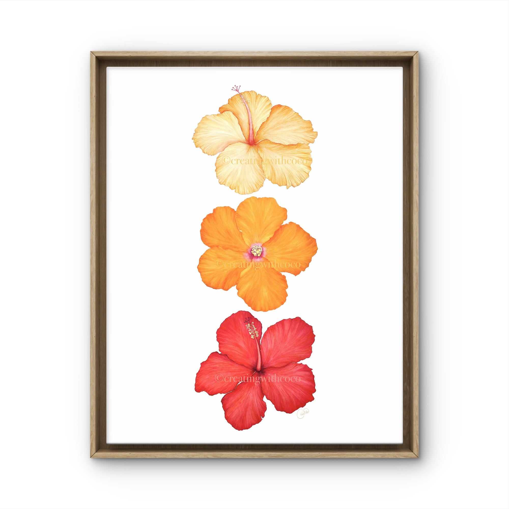 Sunset Soiree Hibiscus Trio